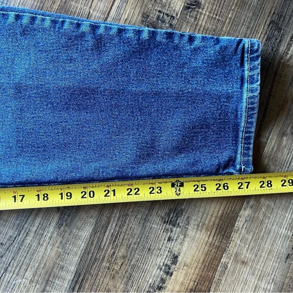 Gloria Vanderbilt Vintage Womens Straight Blue Denim Jeans Red Tag Swan Size 16P